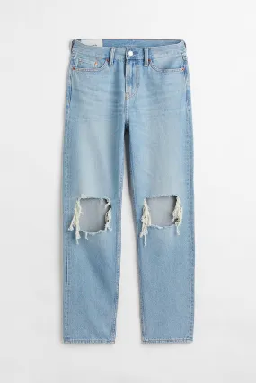 Relaxed Jeans - Regular waist - Long - Light denim blue - Men | H&M GB