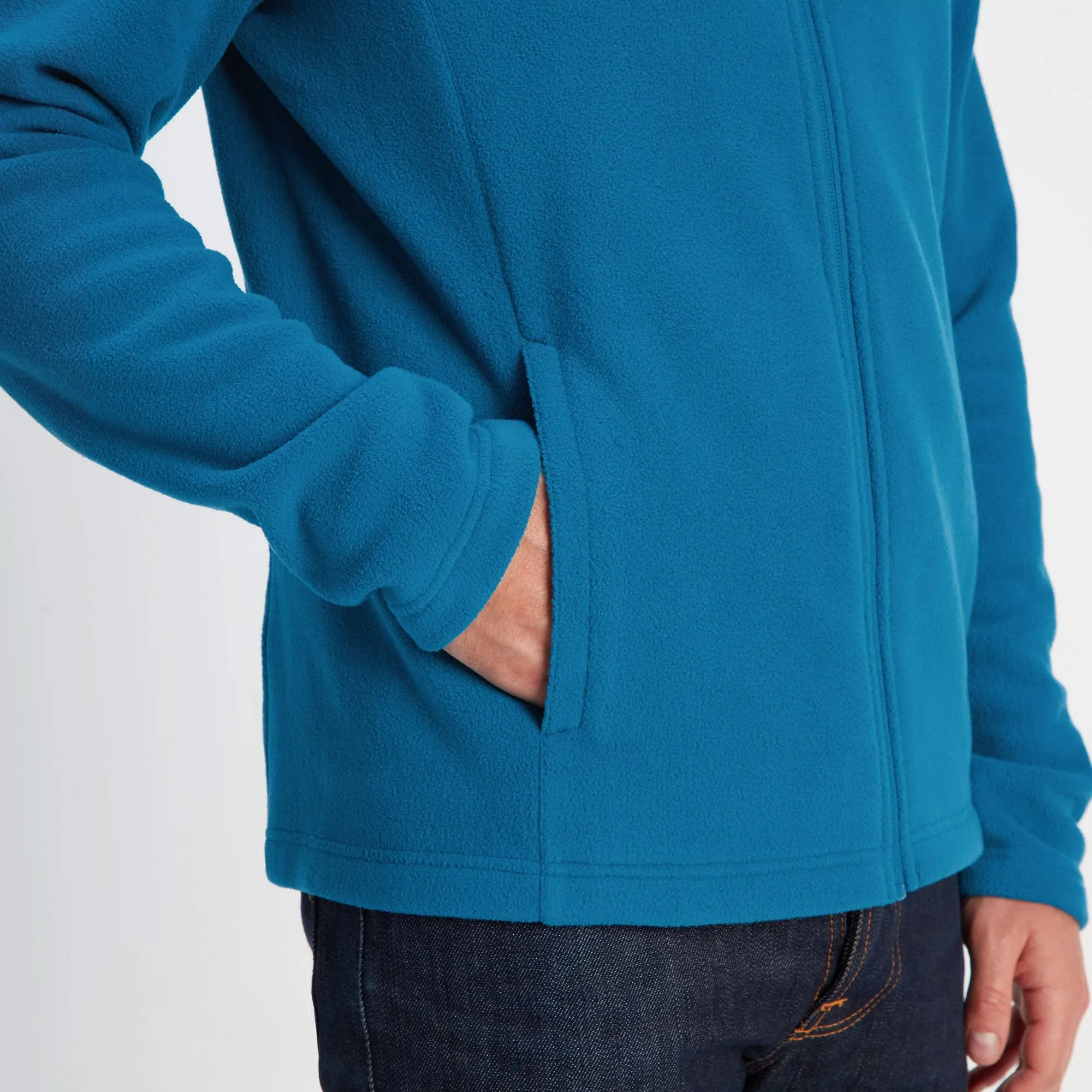 Revive Mens Fleece Jacket - Peacock Blue