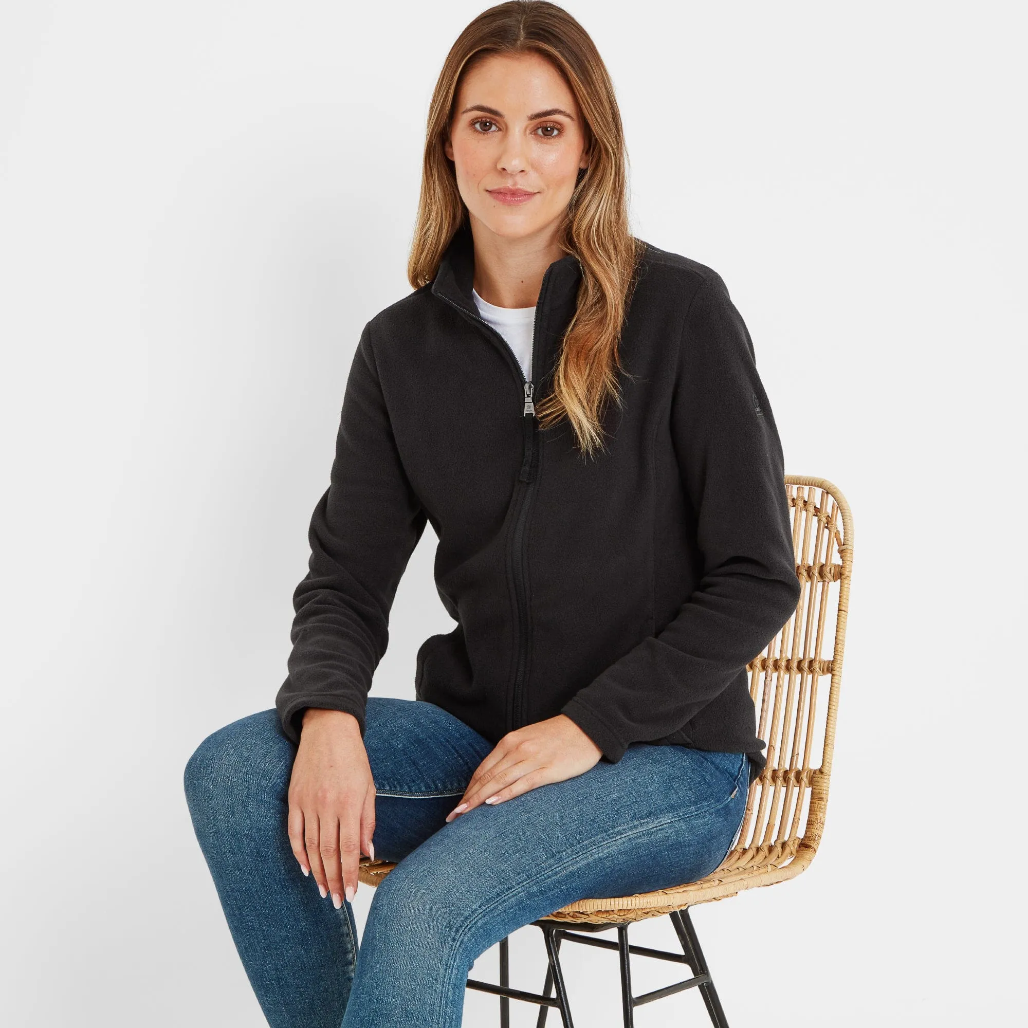 Revive Womens Fleece Jacket - Black