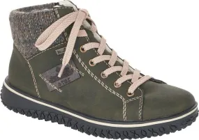 Rieker Forest Green Lace Up Boot