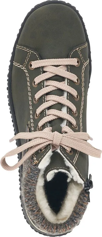 Rieker Forest Green Lace Up Boot