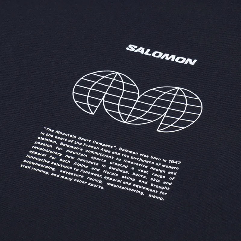 Salomon Globe T Shirt Deep Black