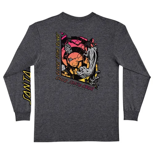 Santa Cruz Skateboards Longsleeve Shirt Roskopp Break Dark Heather