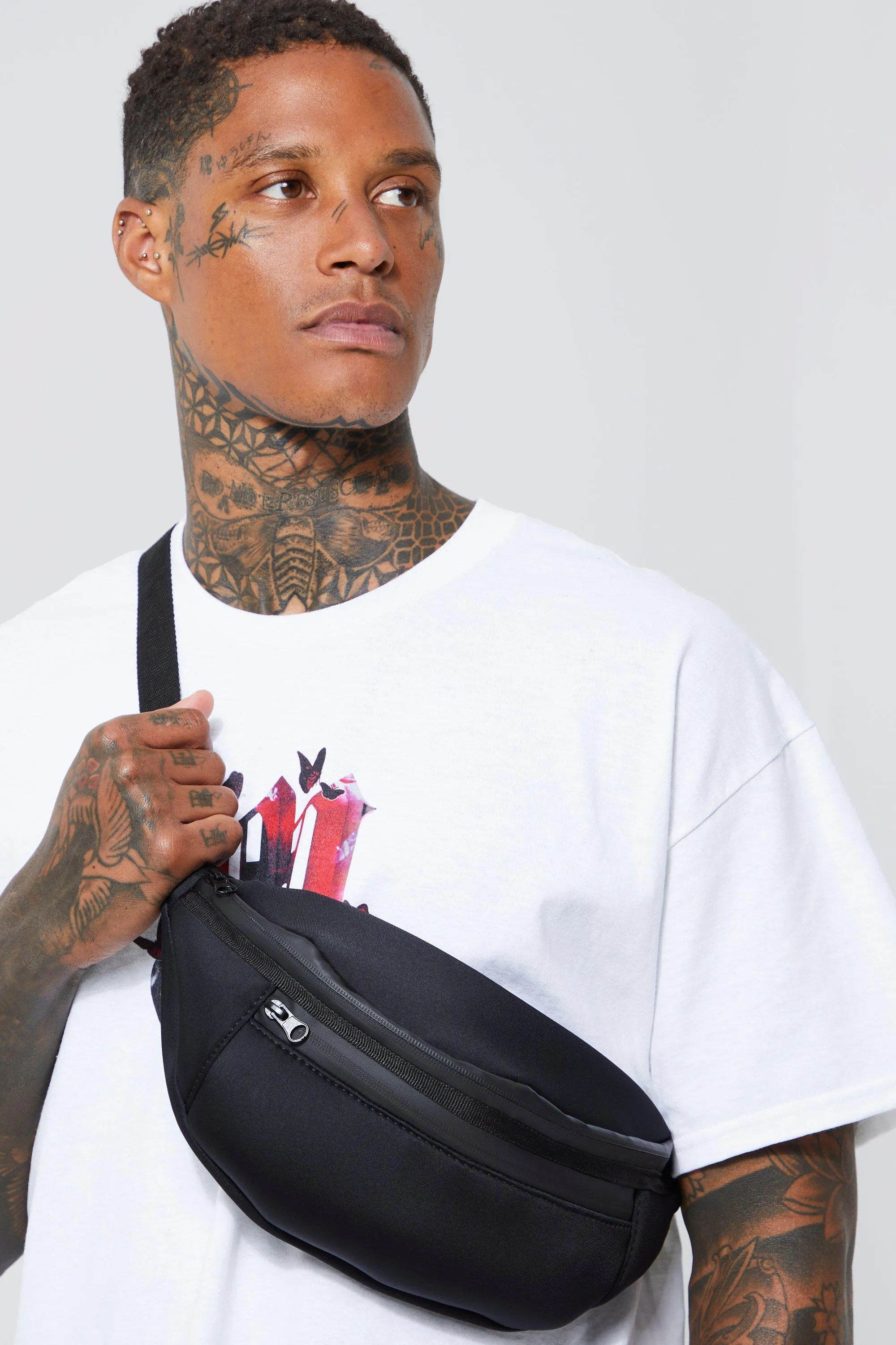 Scuba Cross Body Bum Bag | boohooMAN UK