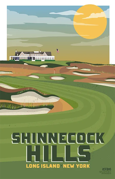 Shinnecock Hills Golf Course Illustration