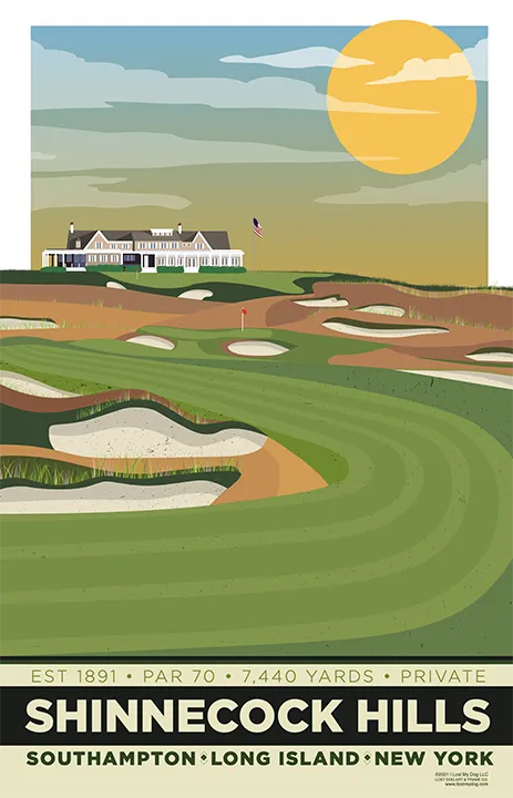 Shinnecock Hills Golf Course Illustration