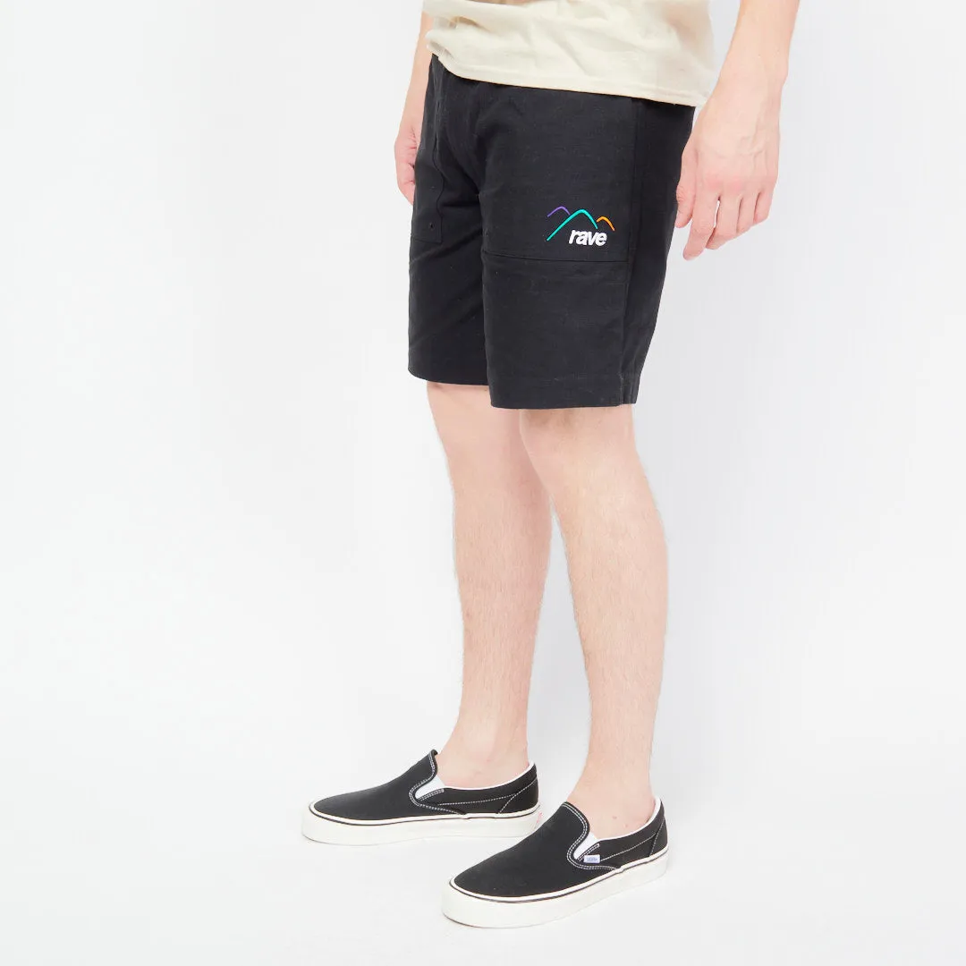 Short Rave Skateboards - Ripstop (Black)