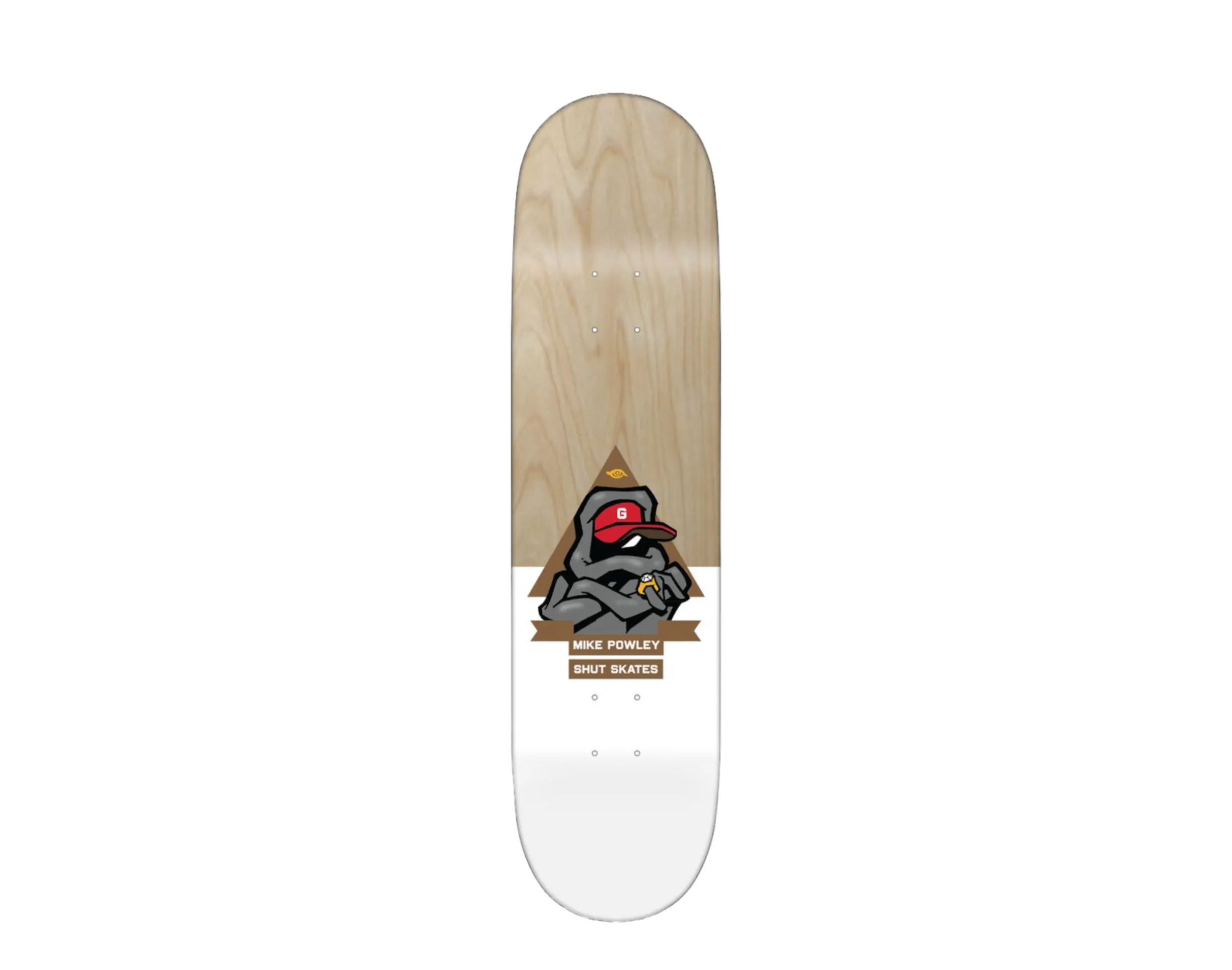 SHUT POWLEY 2 TONE Skateboard Deck