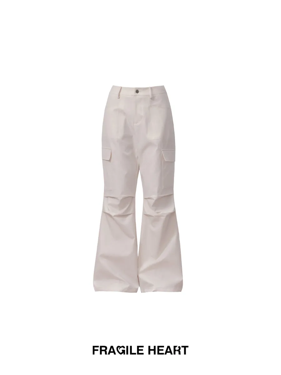 Side-Pocket Plain Simple Loose Wide-Pants