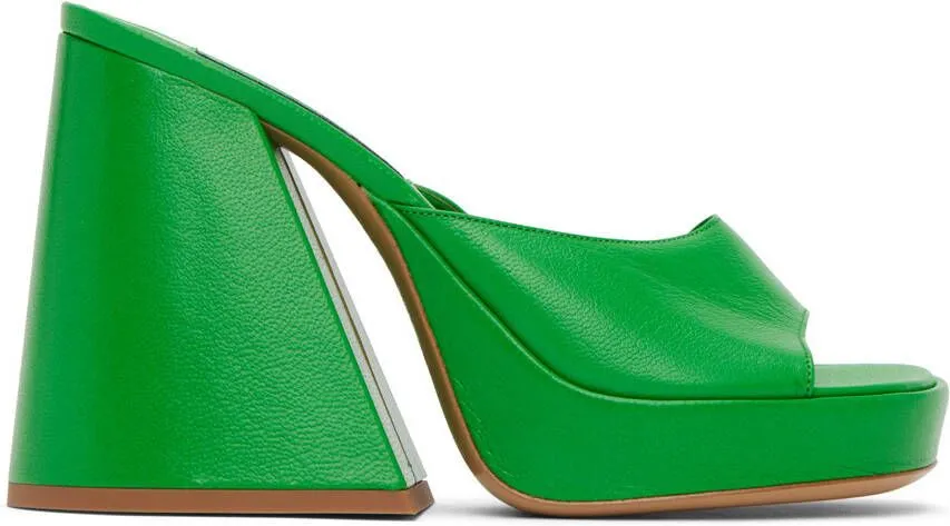 Simon Miller Green Slice Heeled Sandals