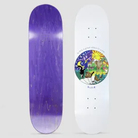 Skateboard Cafe 8.0 Great Place Skateboard Deck White