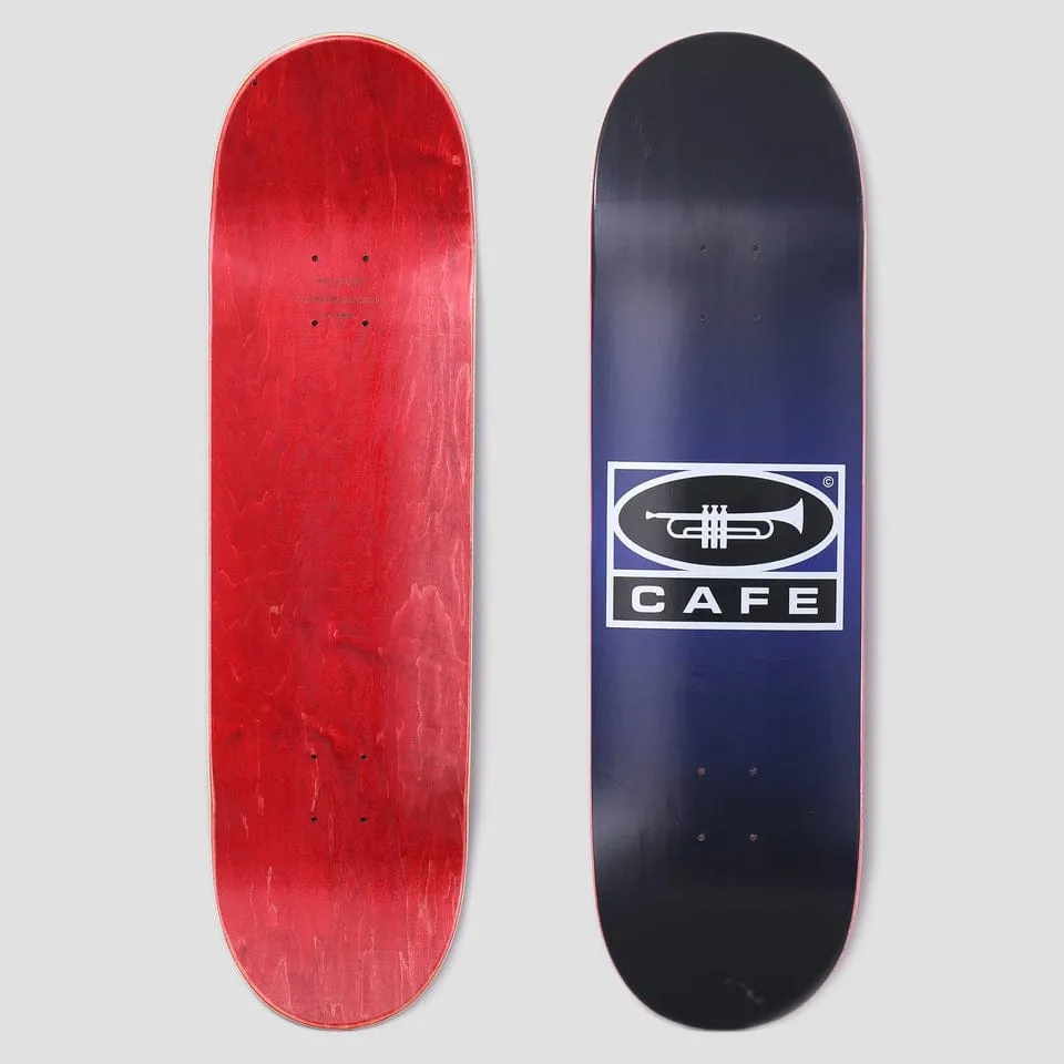 Skateboard Cafe 8.125 Trumpet Logo Skateboard Deck Navy / Black Fade