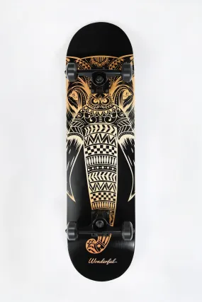 Skateboard Imprimé léphant Doré Wonderful 8