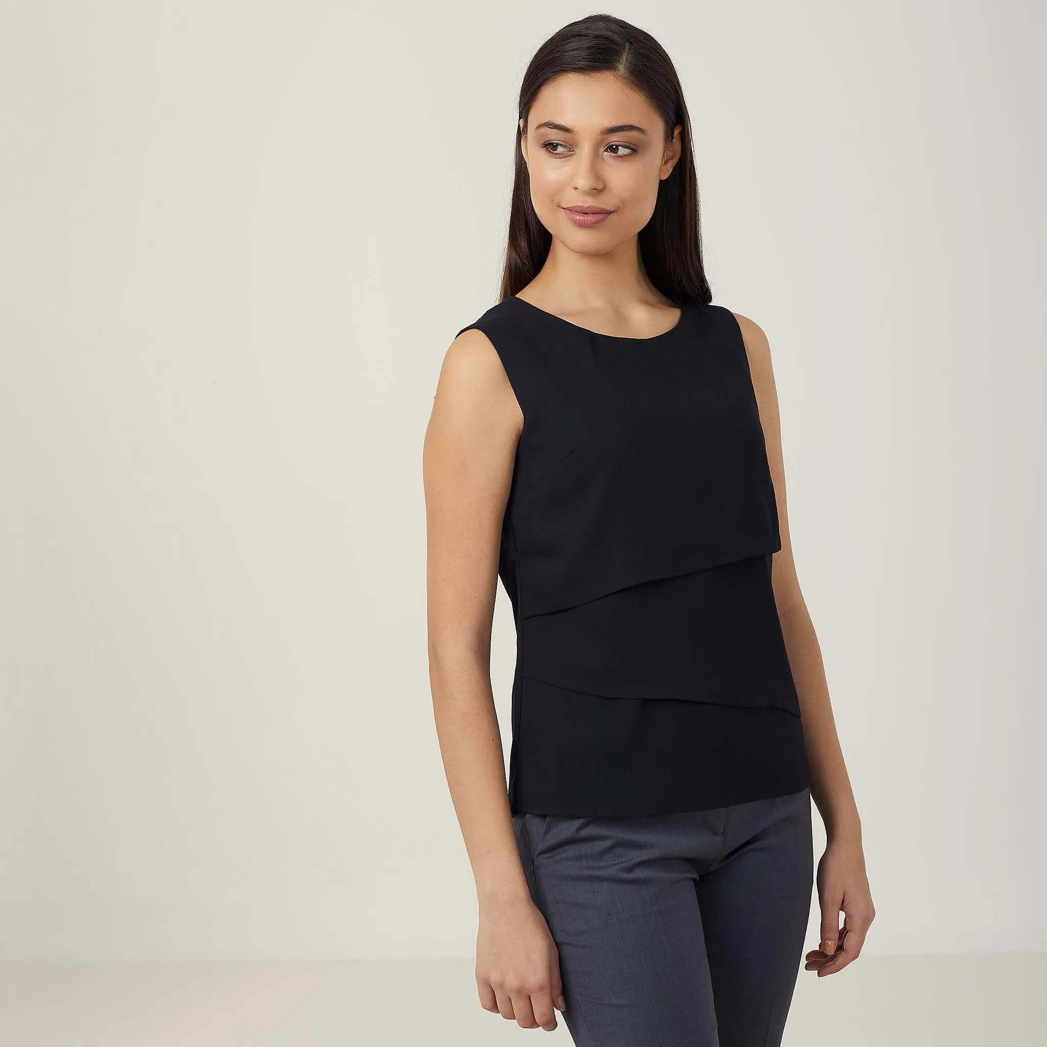 Sleeveless Layered Top