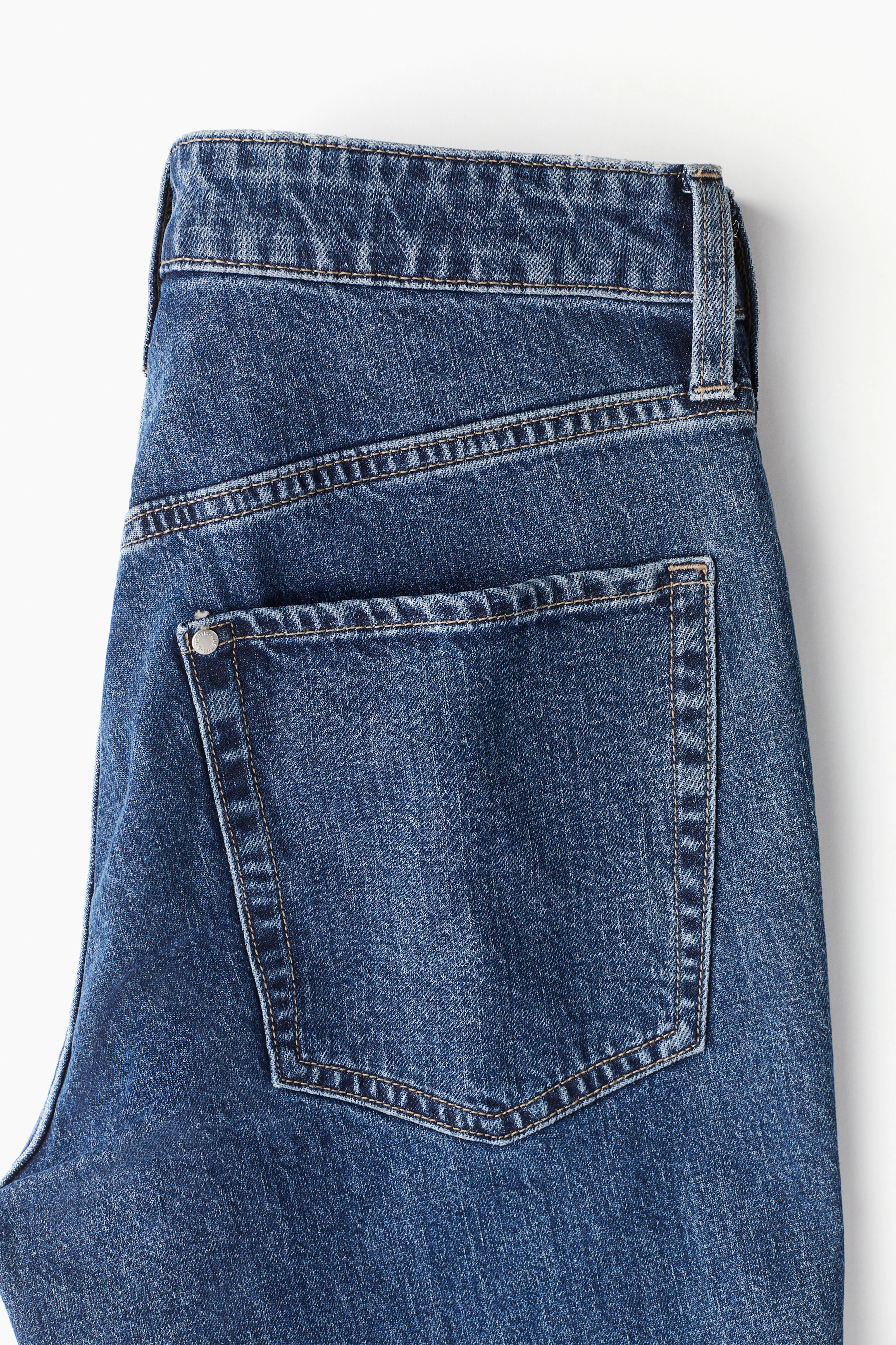 Slim Straight High Jeans - High waist - Long - Denim blue - Ladies | H&M GB