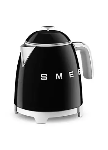 SMEG KLF05BLUK Retro 50’s Style 0.8L Mini Kettle - Black | Kaleidoscope