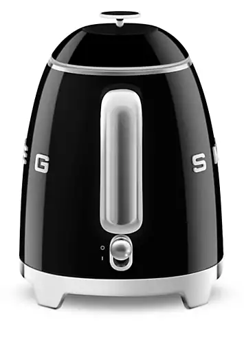 SMEG KLF05BLUK Retro 50’s Style 0.8L Mini Kettle - Black | Kaleidoscope