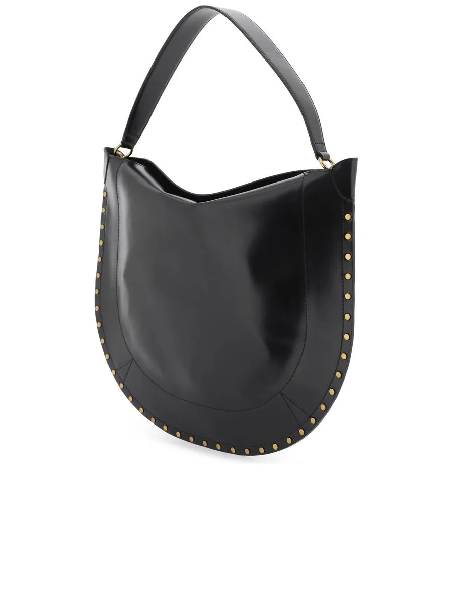 Smooth Leather Hobo Bag