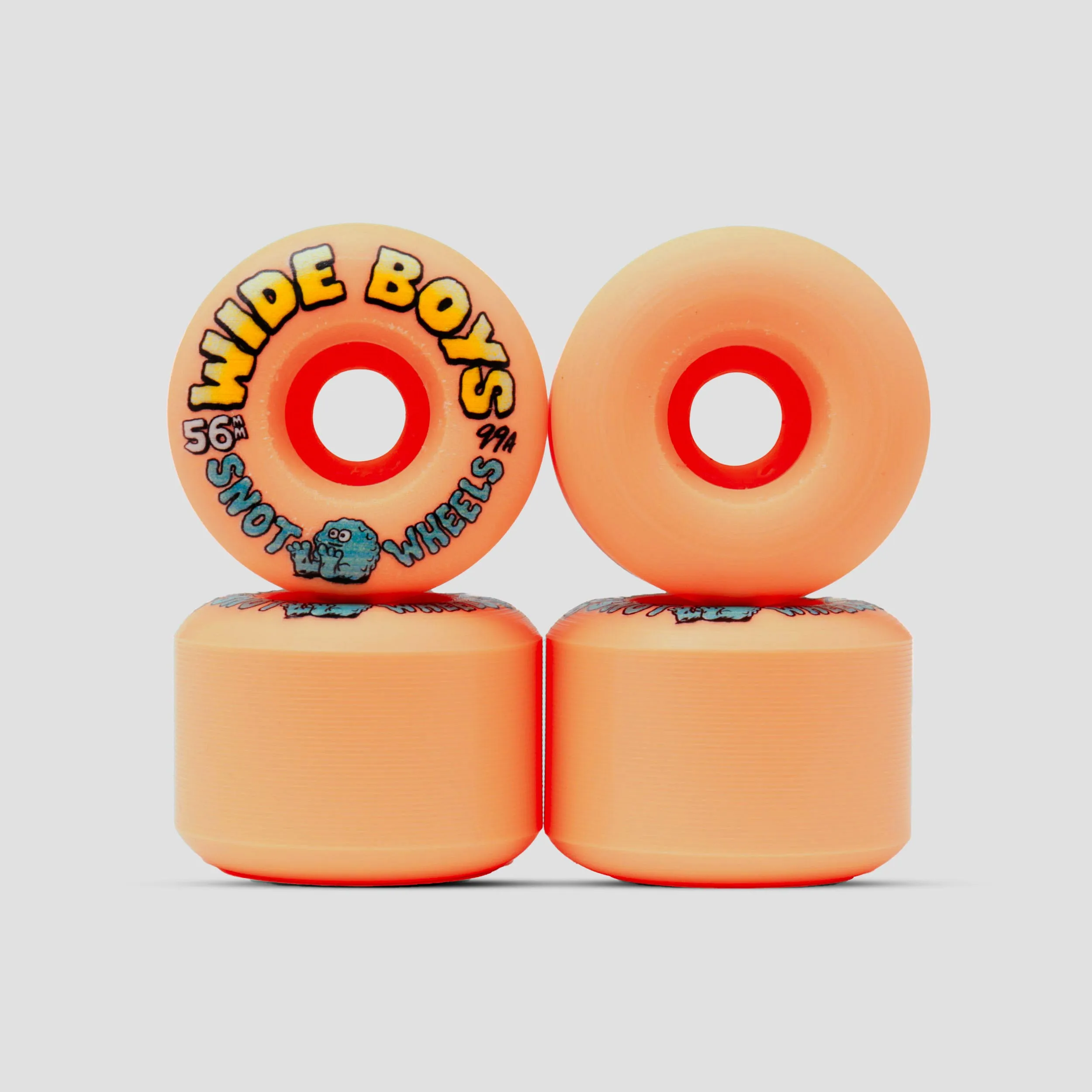 Snot 56mm Wide Boys 99A Skateboard Wheels Orange