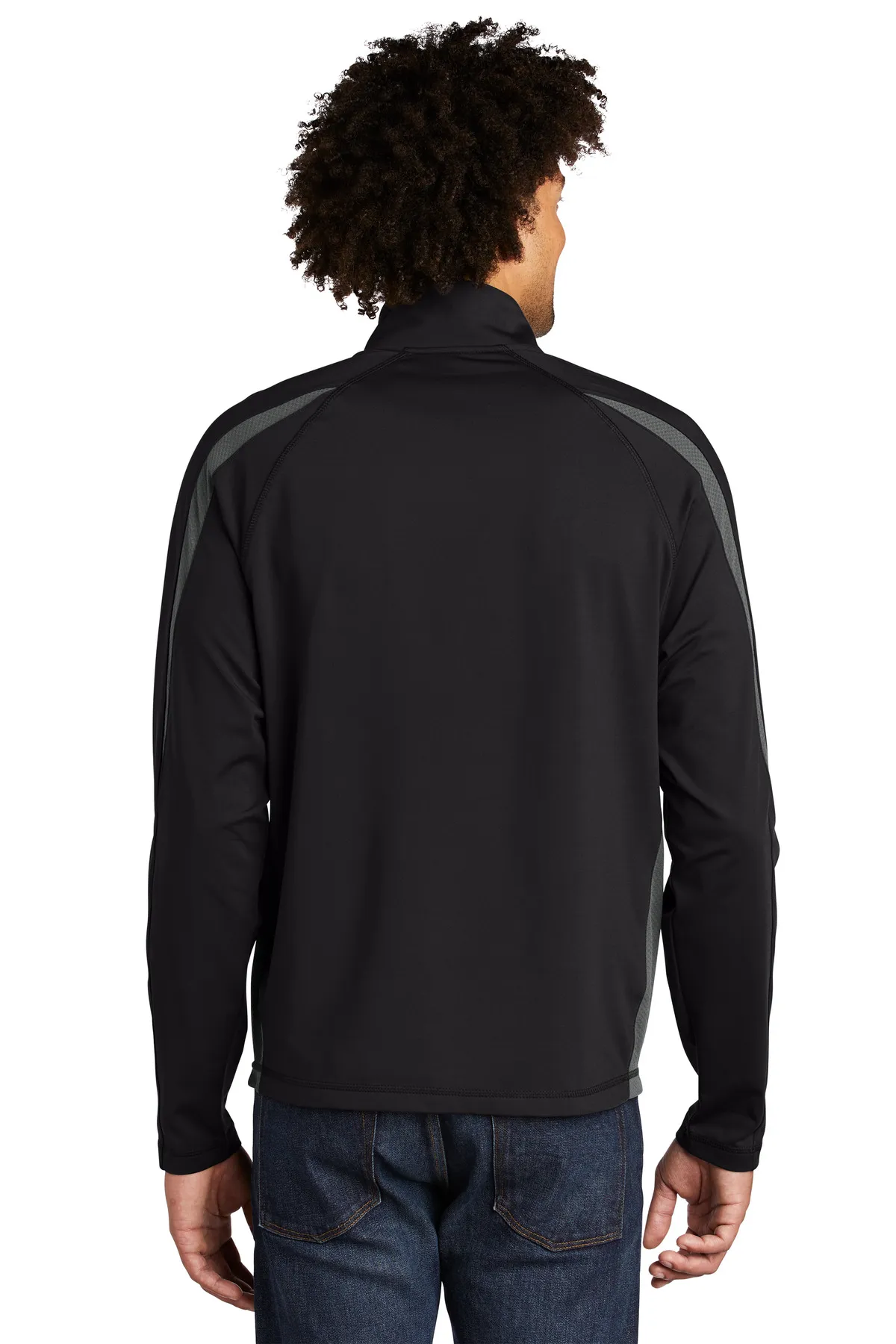 Sport-Tek ST851 Sport-Wick ® Stretch 1/2-Zip Colorblock Pullover