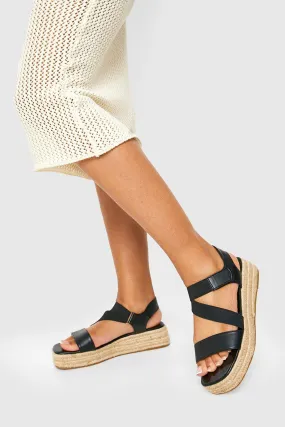 Square Toe Sporty Flatform Sandals