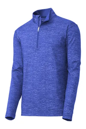 ST855 Sport-Tek ® Sport-Wick ® Stretch Reflective Heather 1/2-Zip Pullover.