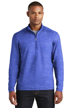 ST855 Sport-Tek ® Sport-Wick ® Stretch Reflective Heather 1/2-Zip Pullover.