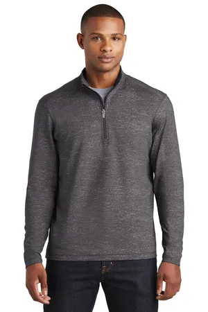 ST855 Sport-Tek ® Sport-Wick ® Stretch Reflective Heather 1/2-Zip Pullover.