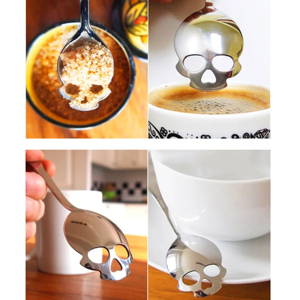 Stainless Steel Sugar Skull Spoon