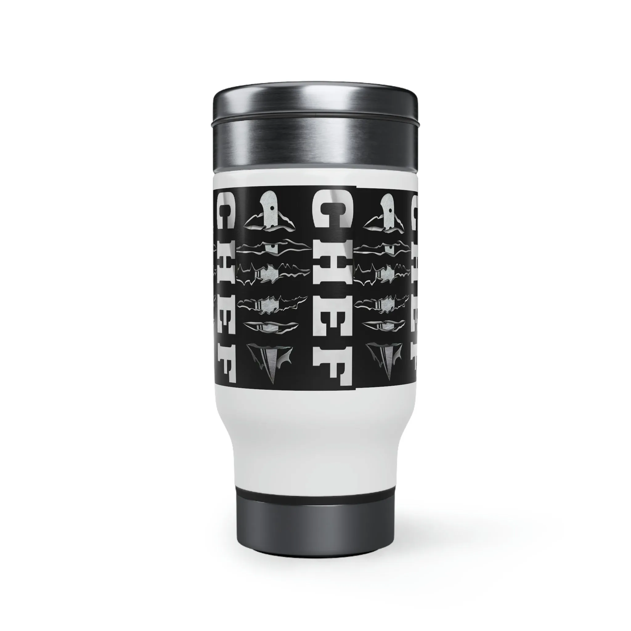 Stainless Steel Travel Mug with Handle, 14oz