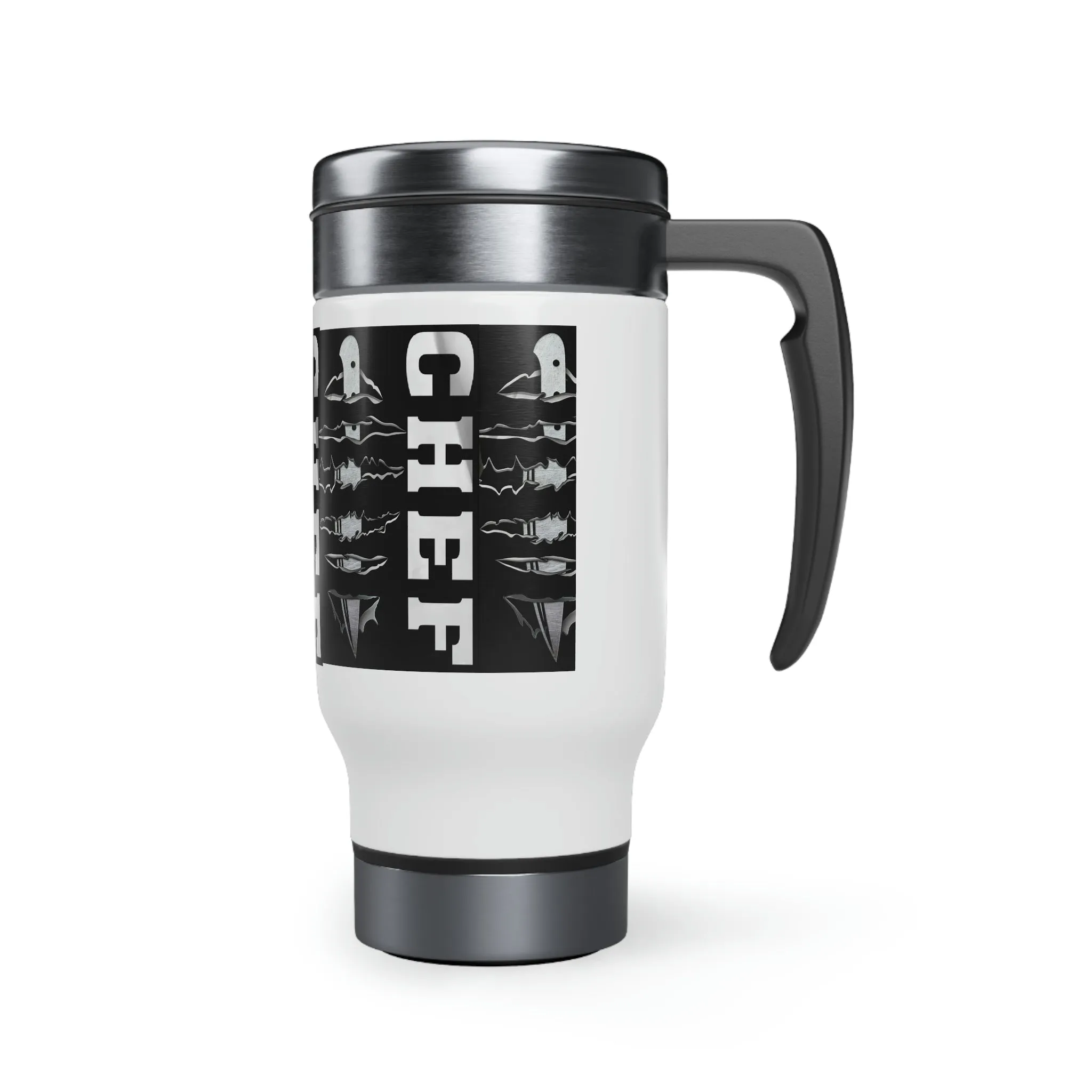 Stainless Steel Travel Mug with Handle, 14oz