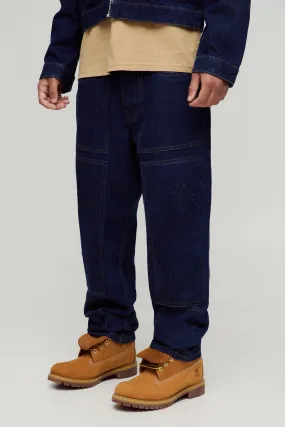 Straight Leg Smart Carpenter Embossed Jeans