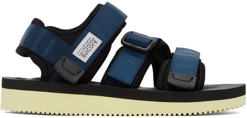 Suicoke Navy & Black Kisee-V Sandals