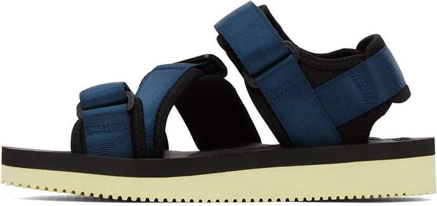 Suicoke Navy & Black Kisee-V Sandals