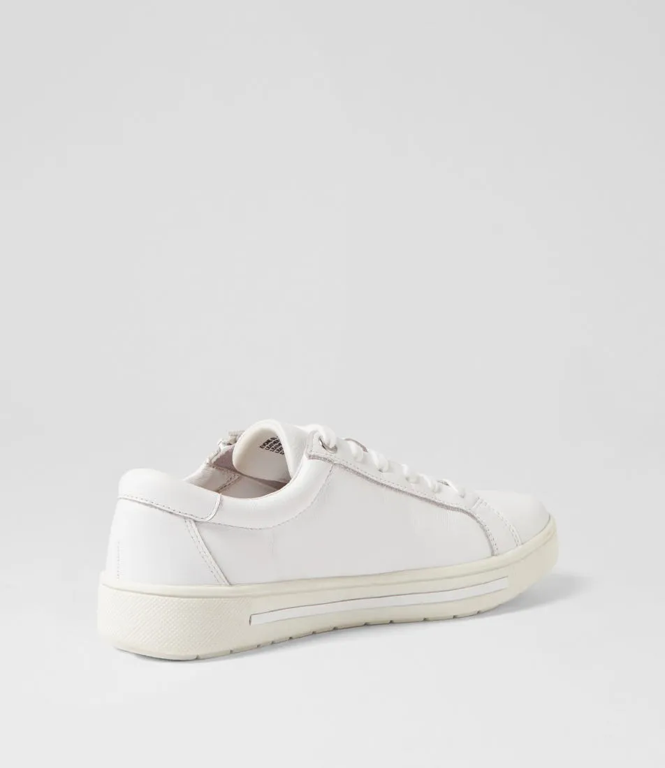 SUPERSOFT Evone White Leather Sneakers