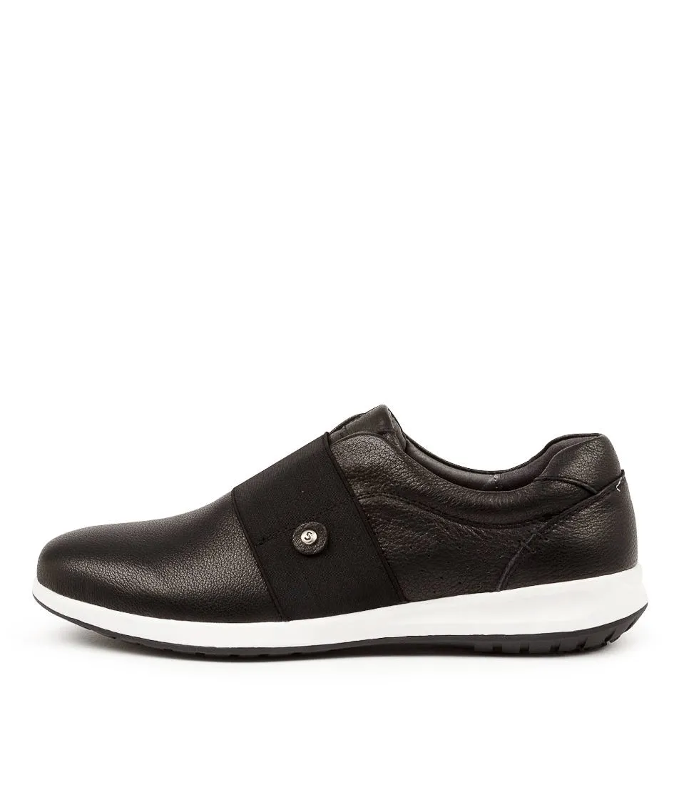 SUPERSOFT Friend Black Leather Sneakers