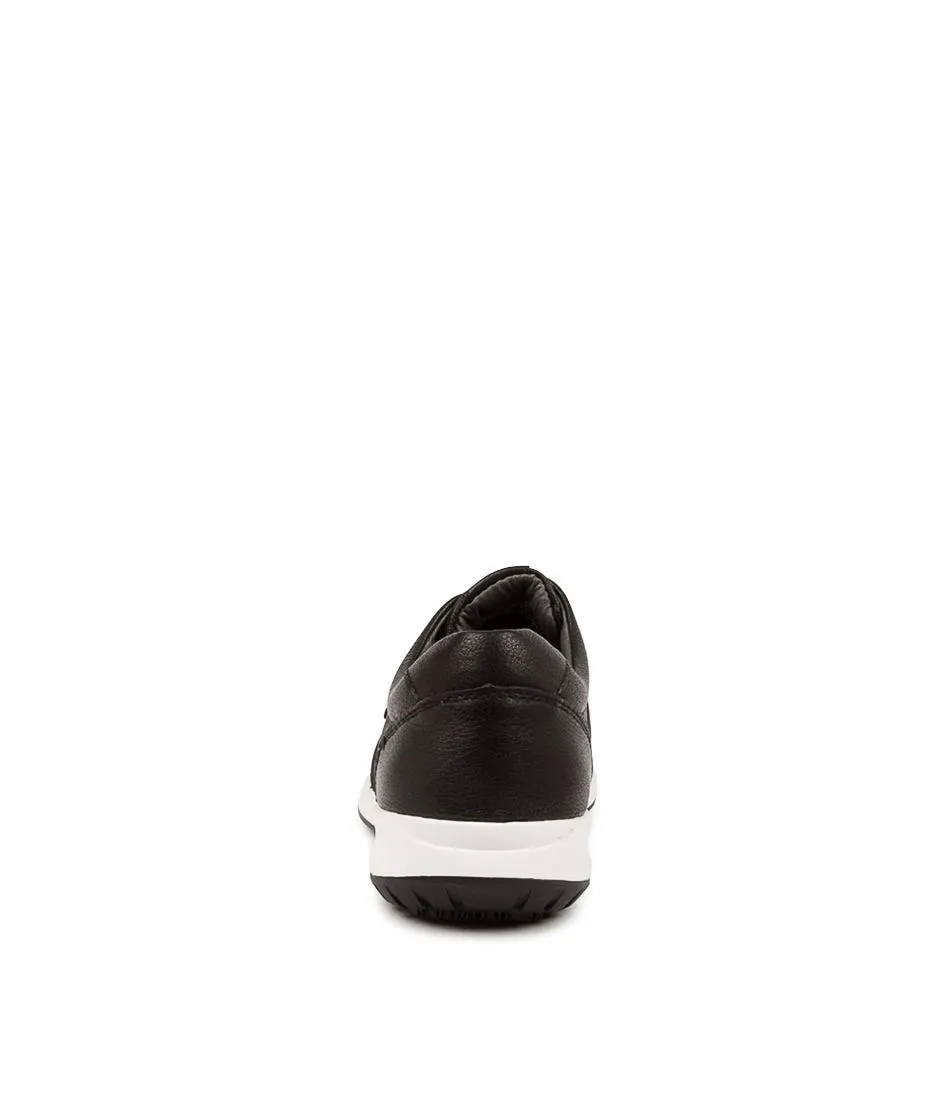 SUPERSOFT Friend Black Leather Sneakers