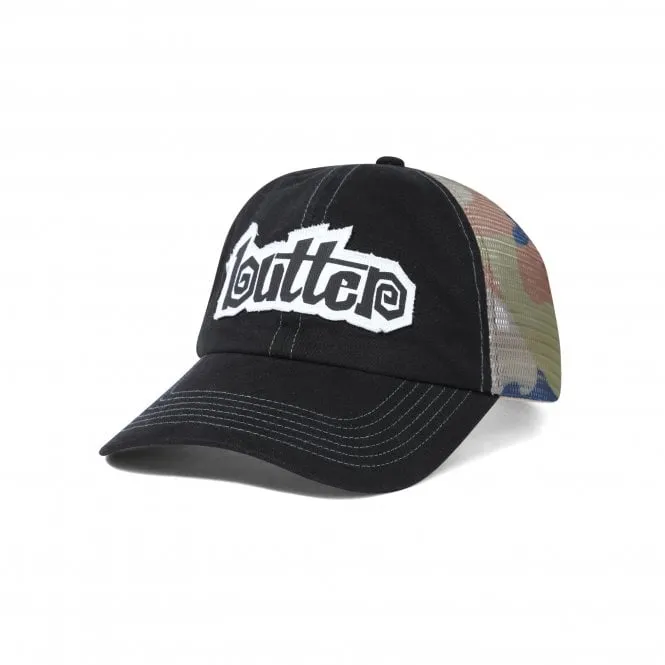 Swirl Trucker Cap Black