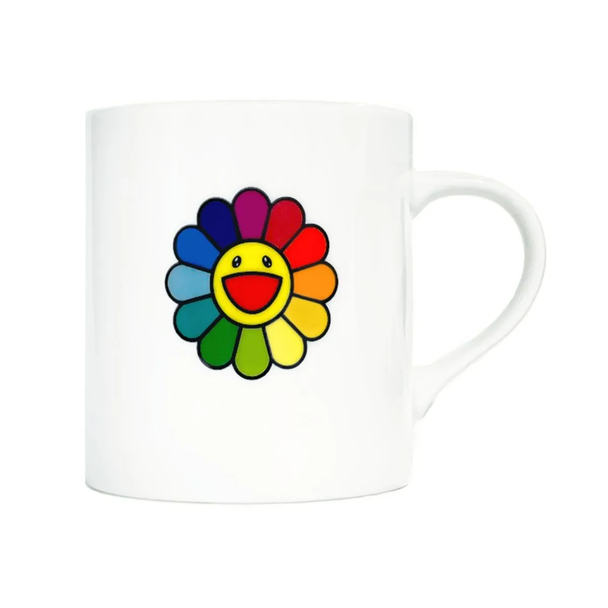 Takashi Murakami Kaikai Kiki Rainbow Flower Logo Mug