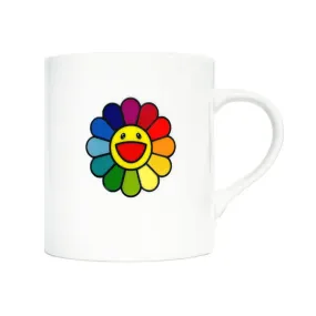 Takashi Murakami Kaikai Kiki Rainbow Flower Logo Mug