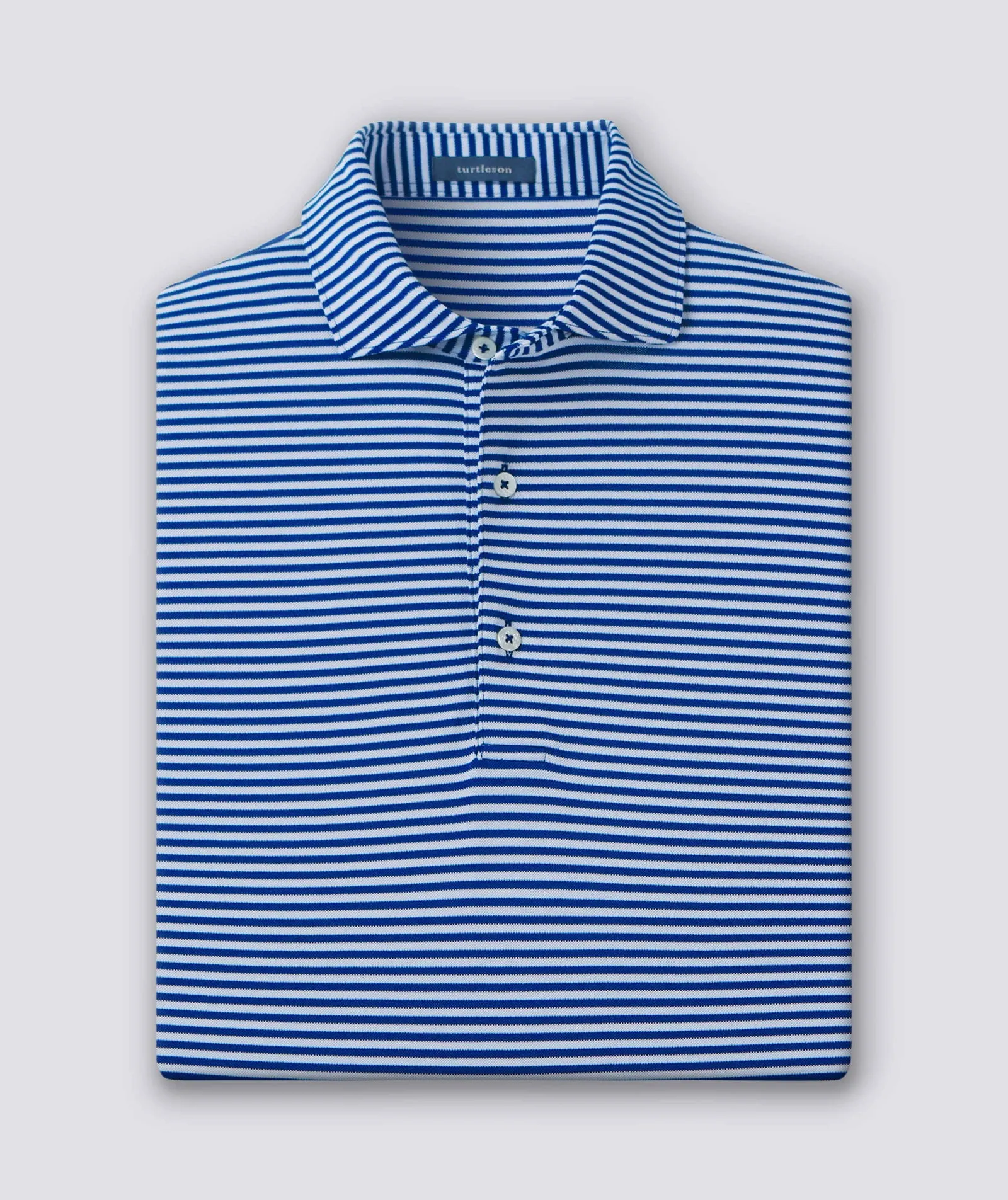 Tanner Stripe Performance Polo