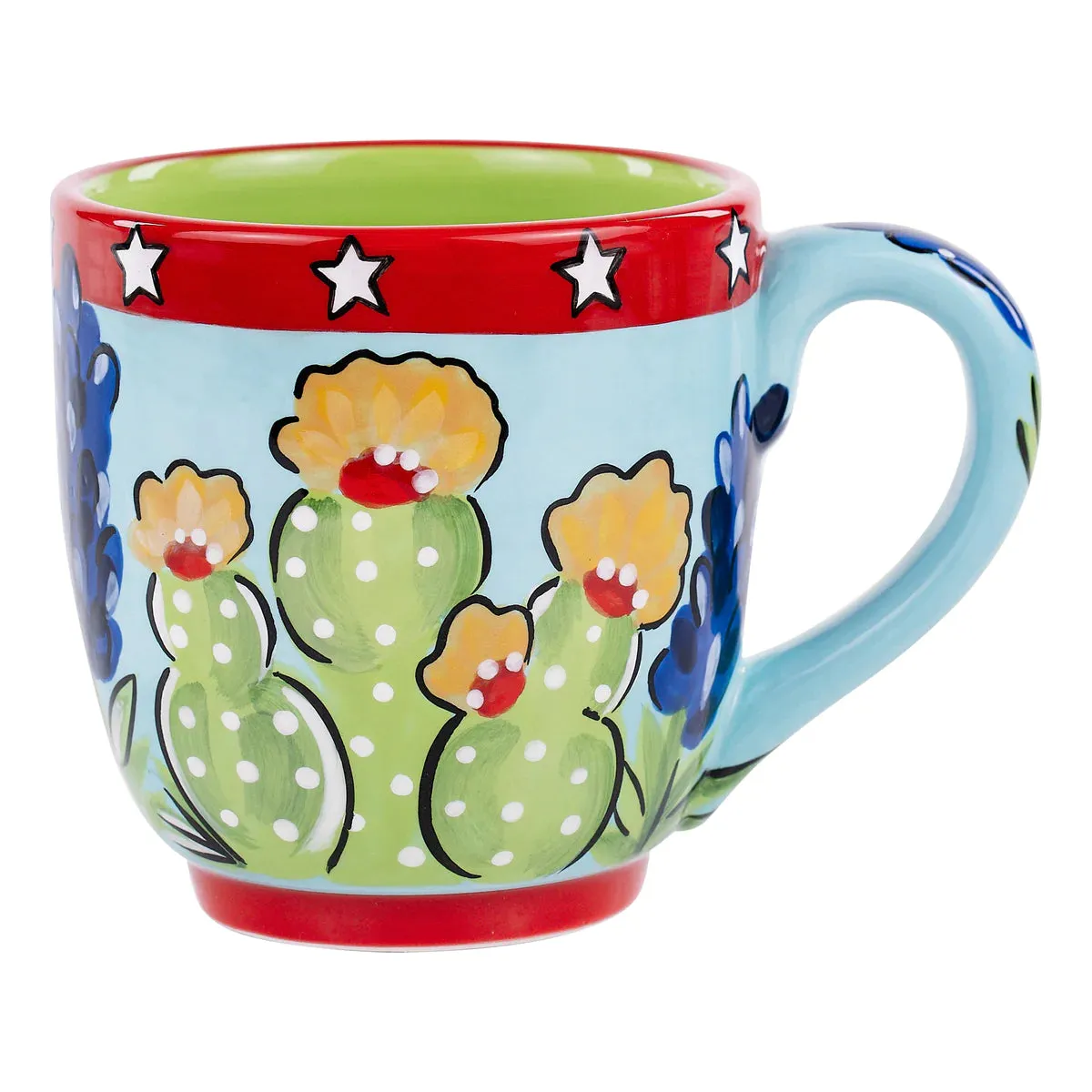 Texas Wildflower Cactus Mug