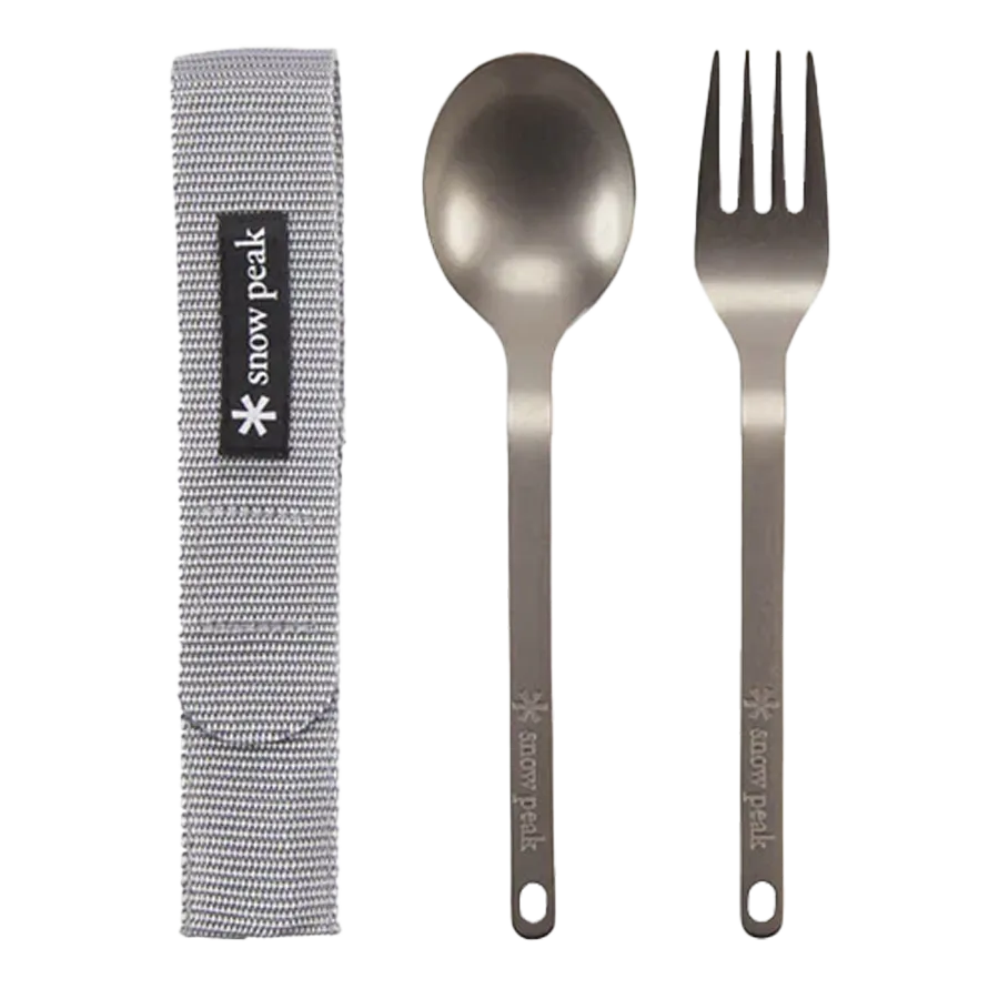 Titanium Fork & Spoon Set