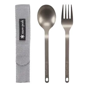 Titanium Fork & Spoon Set