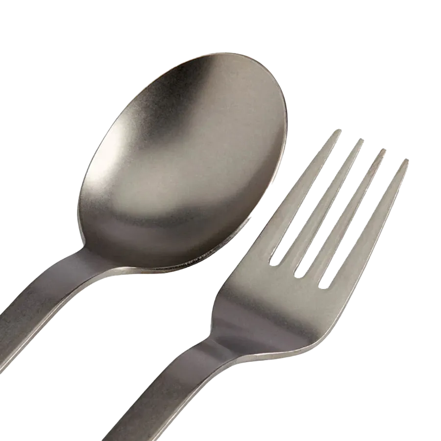 Titanium Fork & Spoon Set