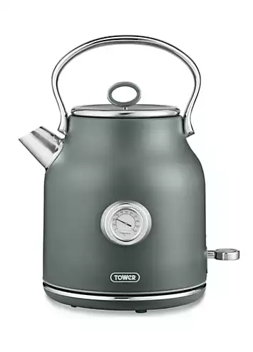 Tower 16003FOR Renaissance Kettle, Quick Boil, 1.7l 3kW, Forest Green | Kaleidoscope