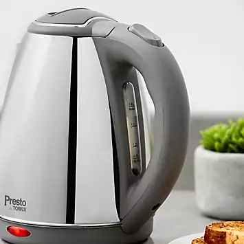 Tower Presto 1.8 Litre Polished Kettle | Kaleidoscope