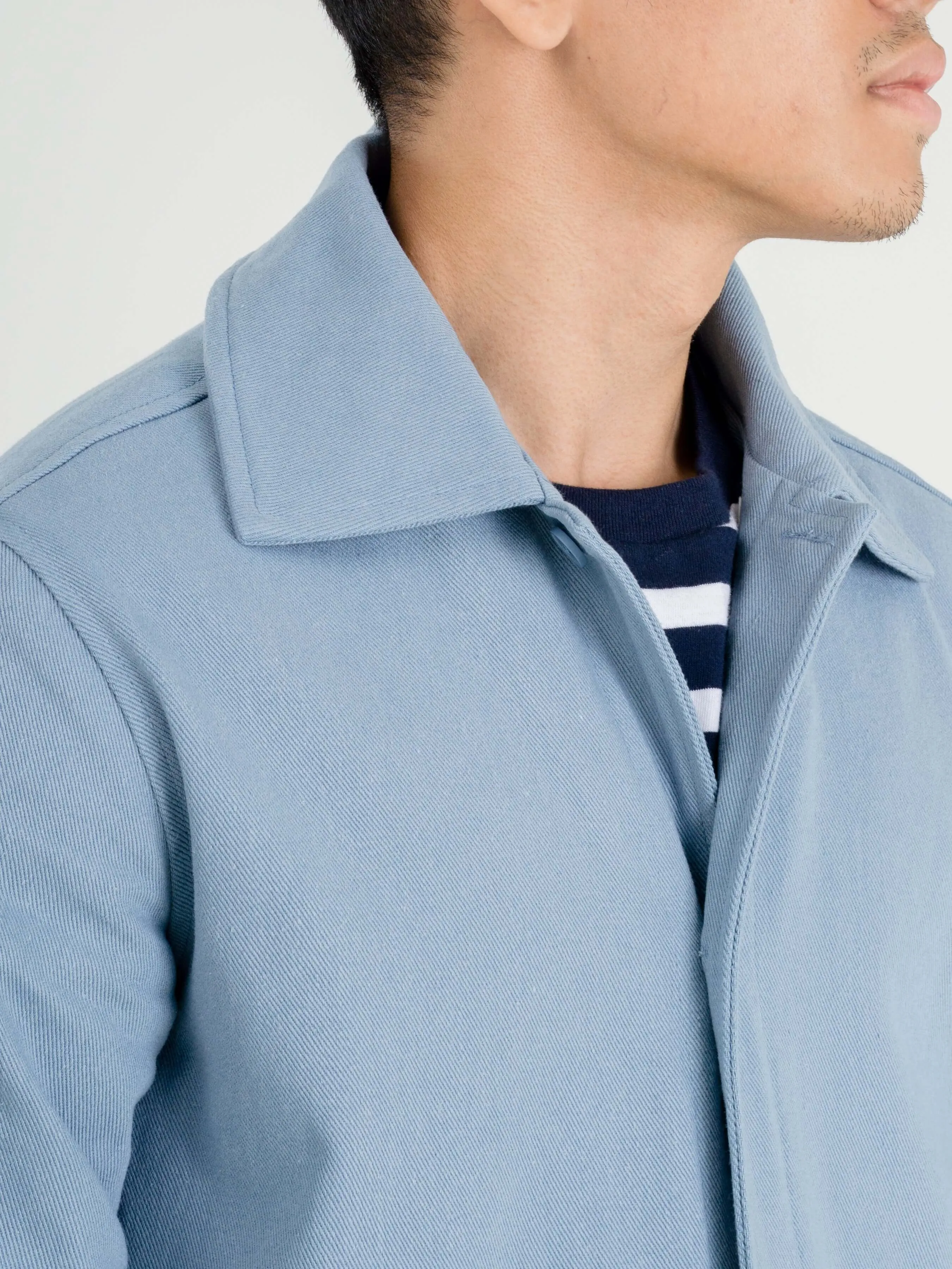 Twill Work Jacket - Ocean Blue