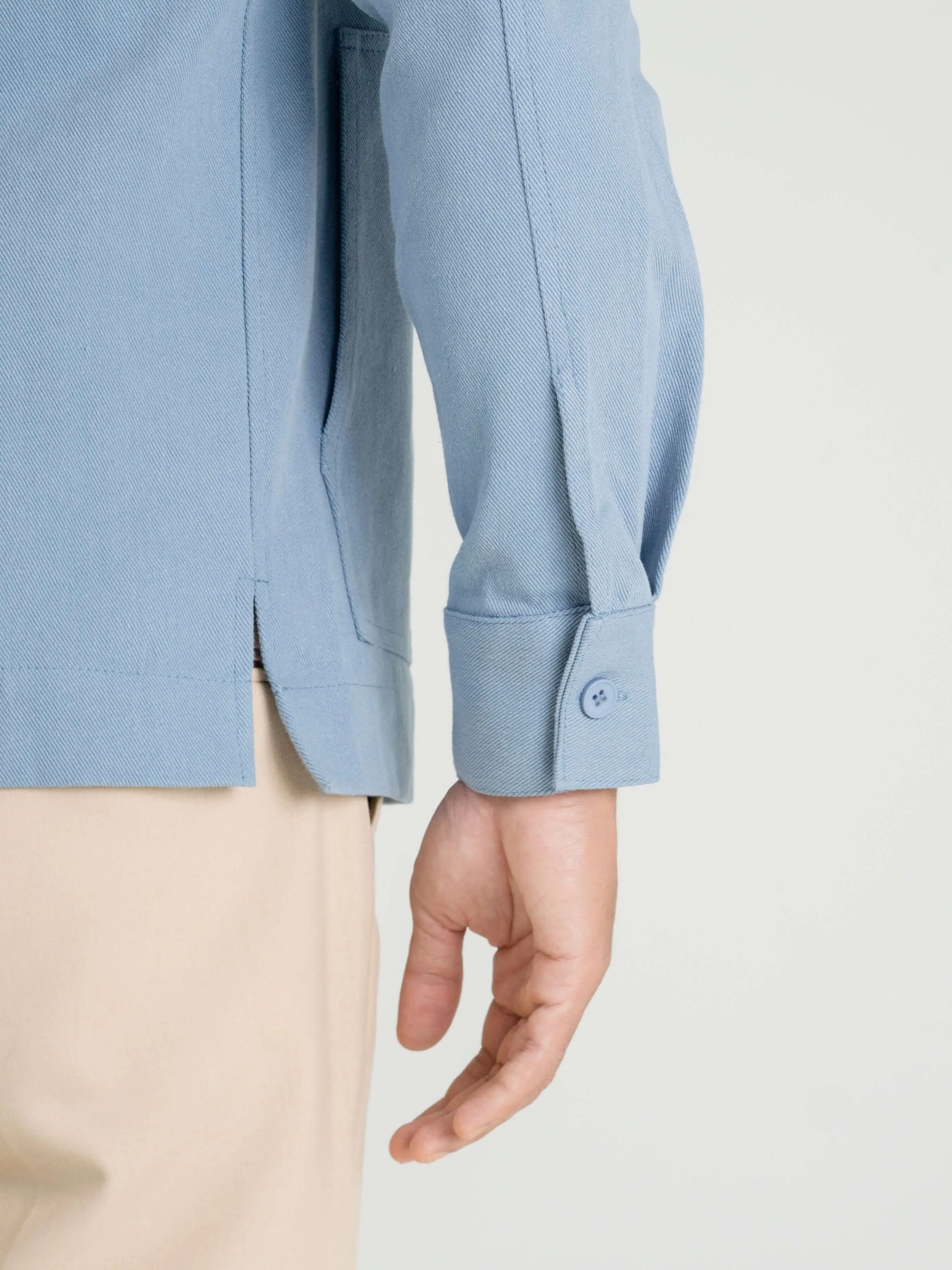 Twill Work Jacket - Ocean Blue