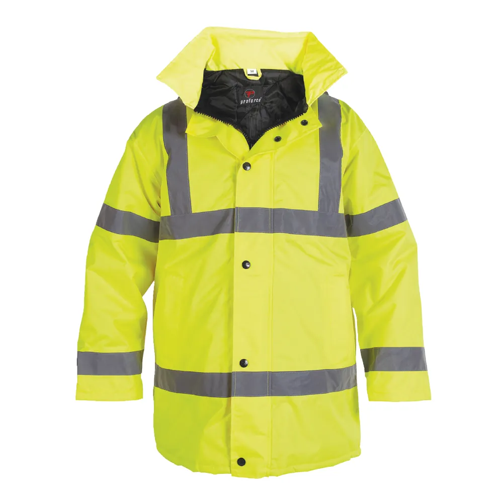 Unbreakable HJ03 Proforce Class 3 Yellow Hi-Visibility Site Jacket